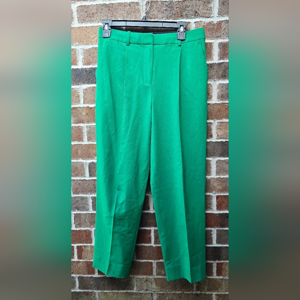 Diane Von Furstenberg Green Wool Trousers